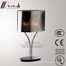 Classic Hotel Decorative Stainless Steel Carving Shade Table Lamp